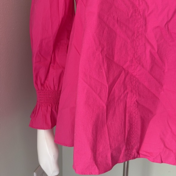 Tuckernuck Pomander Place Blouse Top Easton Pink Size Medium - Picture 8 of 11